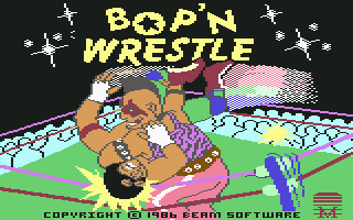 Bop'n Wrestle screenshot 2 for Commodore 64